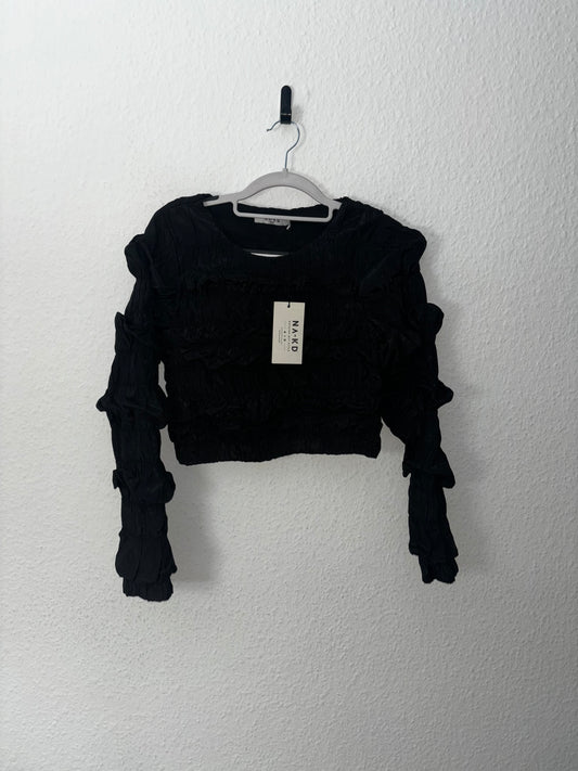 NA-KD Long Sleeve Crop Top