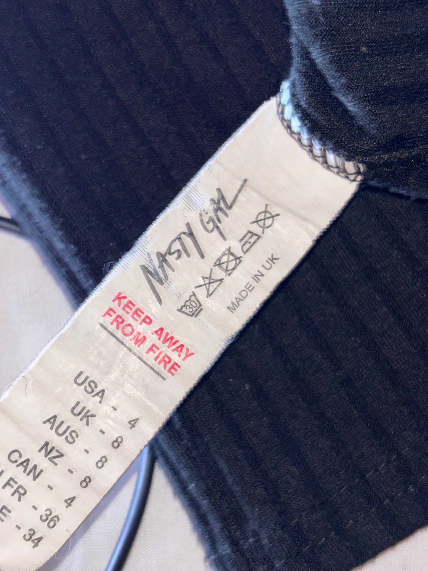 Nasty Gal Long Sleeve Crop Top