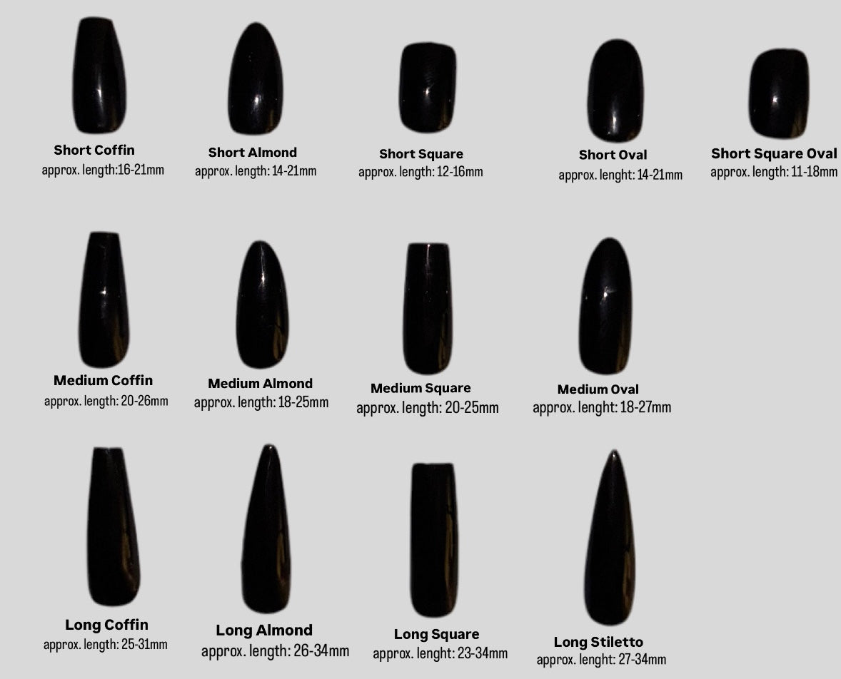 Midnight Marble Press-On Nails