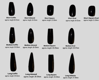 Midnight Marble Press-On Nails
