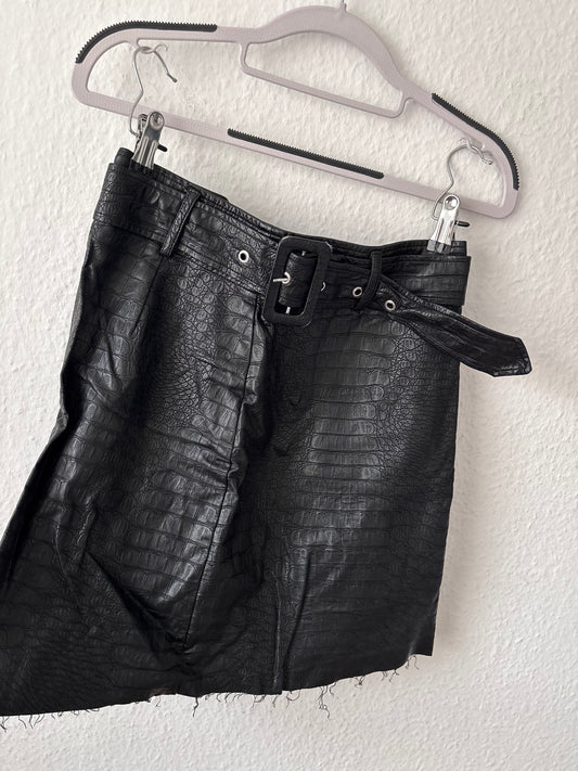 Pieces Leather Skirt