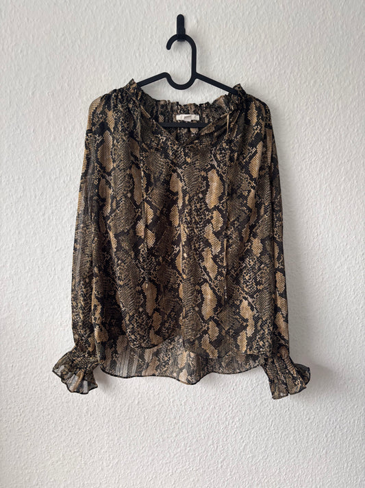 H&M Snake Print Blouse