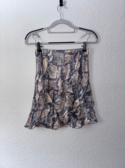 H&M Snake Pattern Mini Skirt