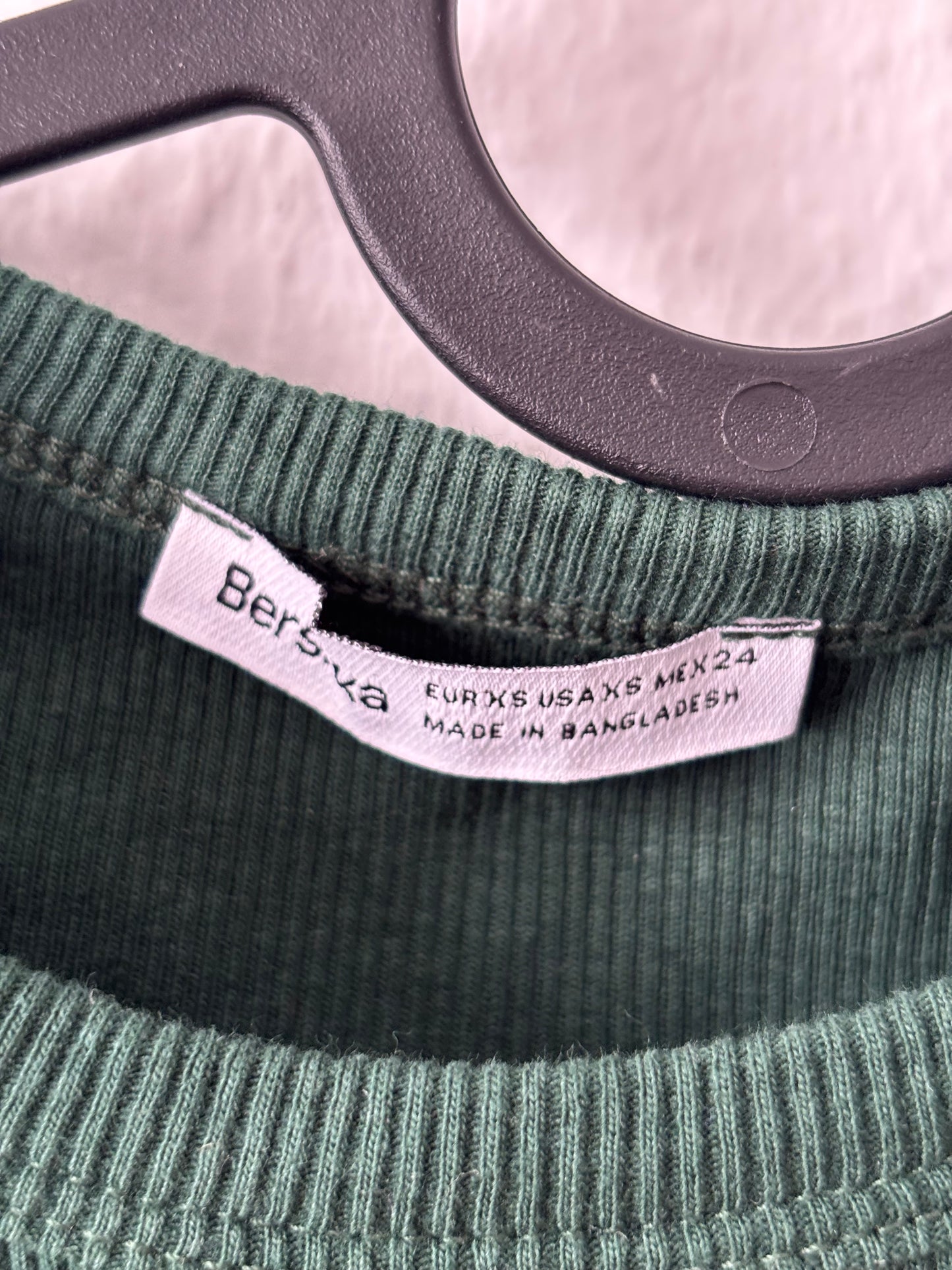 Bershka Long-Sleeve Crop Top